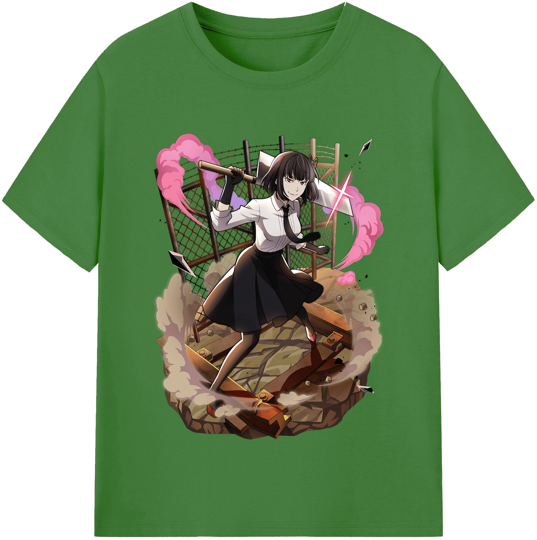 （画像用） 文豪ストレイドッグス Bungo Stray Dogs レディースカジュアルプリントTシャツ（綿100％）